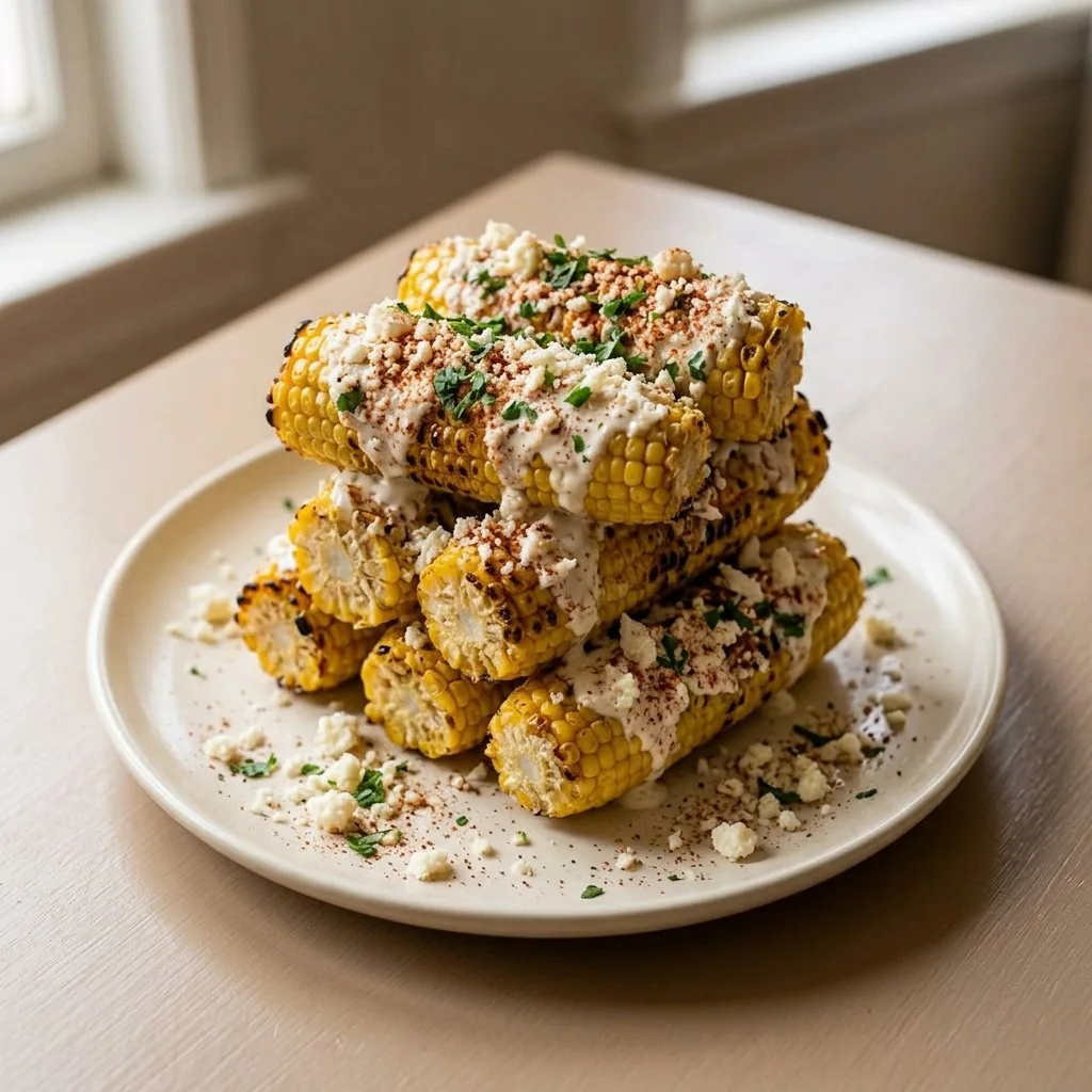 Mexican Street Corn Recipe Authentic - plated servings