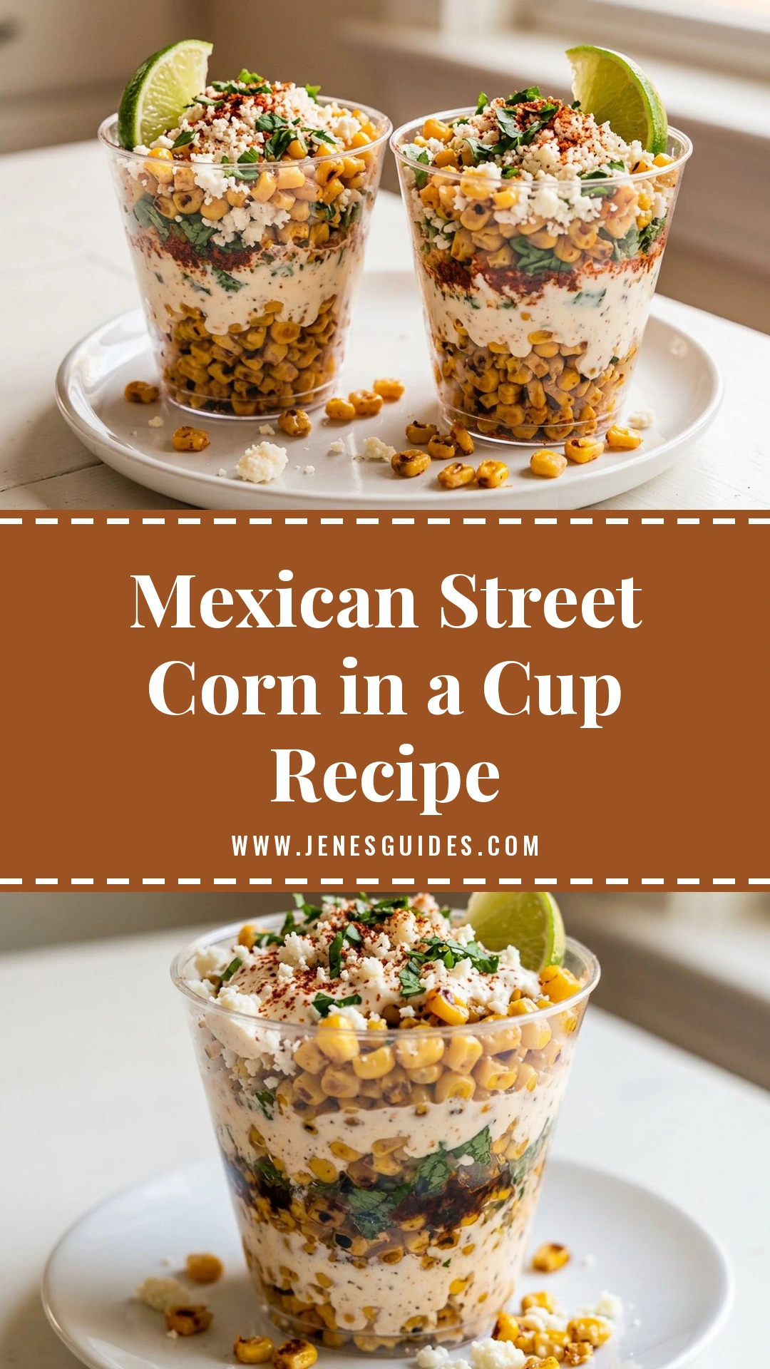 Mexican Street Corn in a Cup Recipe - recipe pin