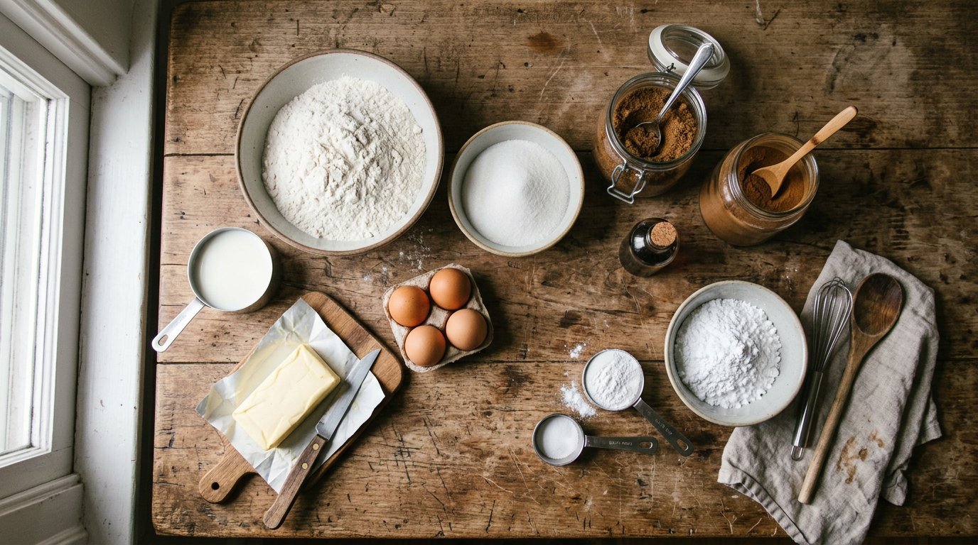 CINNAMON ROLL CAKE ingredients
