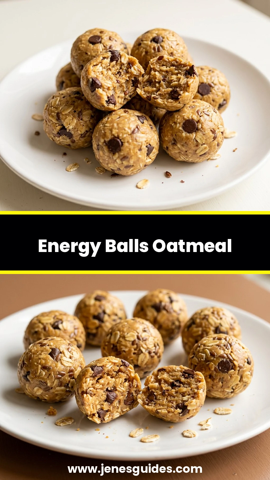 Energy Balls Oatmeal Pinterest pin