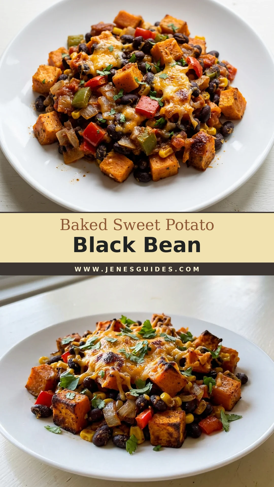 Baked Sweet Potato Black Bean Pinterest pin