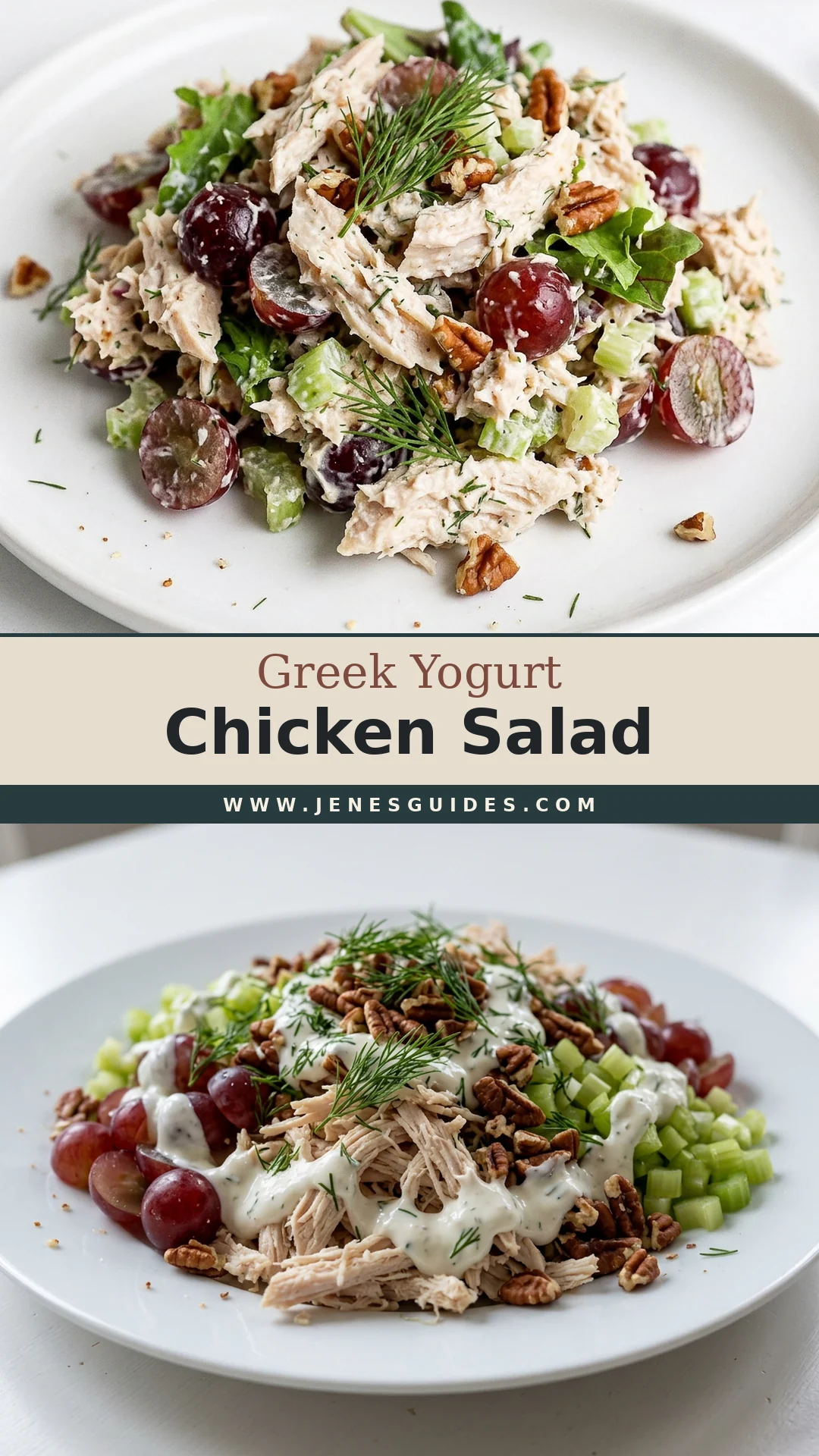 Greek Yogurt Chicken Salad Pinterest pin