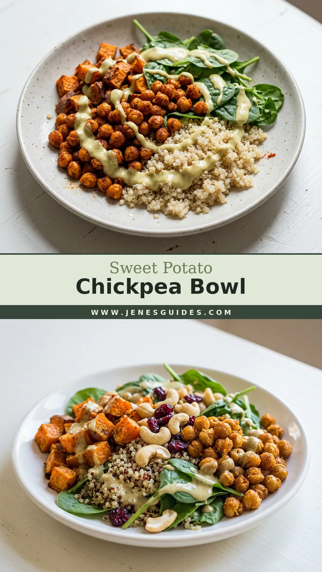 Sweet Potato Chickpea Bowl Pinterest pin