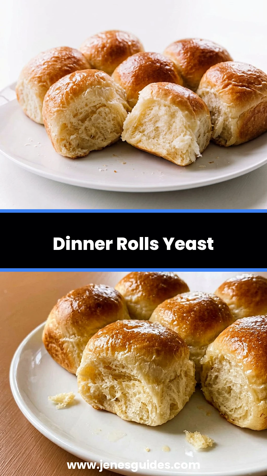 Dinner Rolls Yeast Pinterest pin