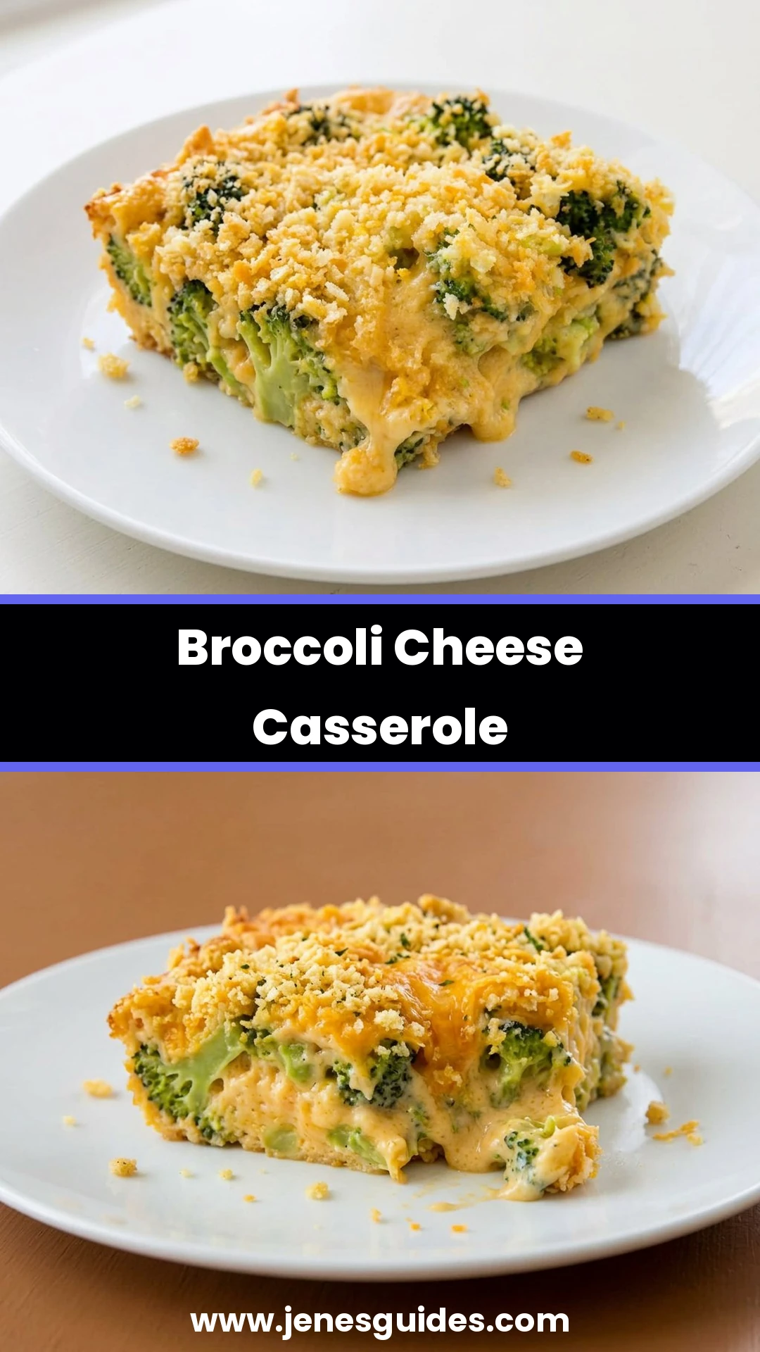 Broccoli Cheese Casserole Pinterest pin