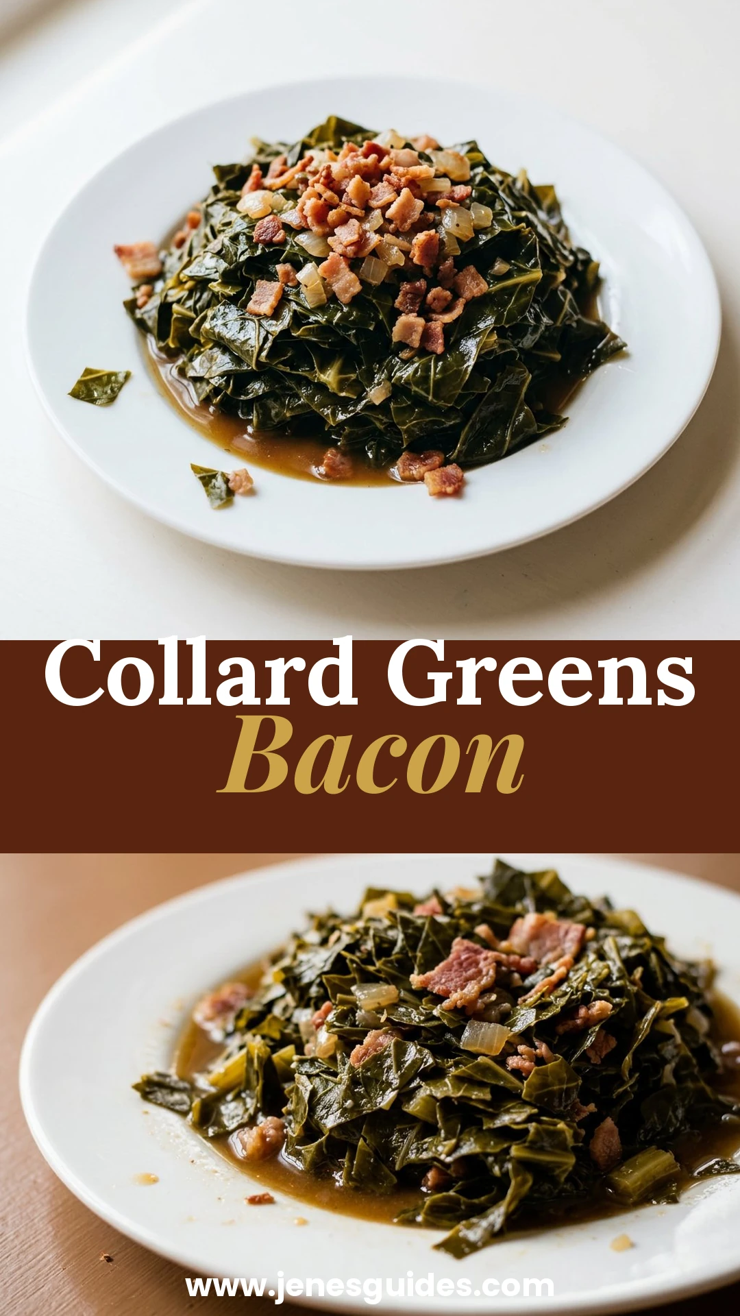 Collard Greens Bacon Pinterest pin