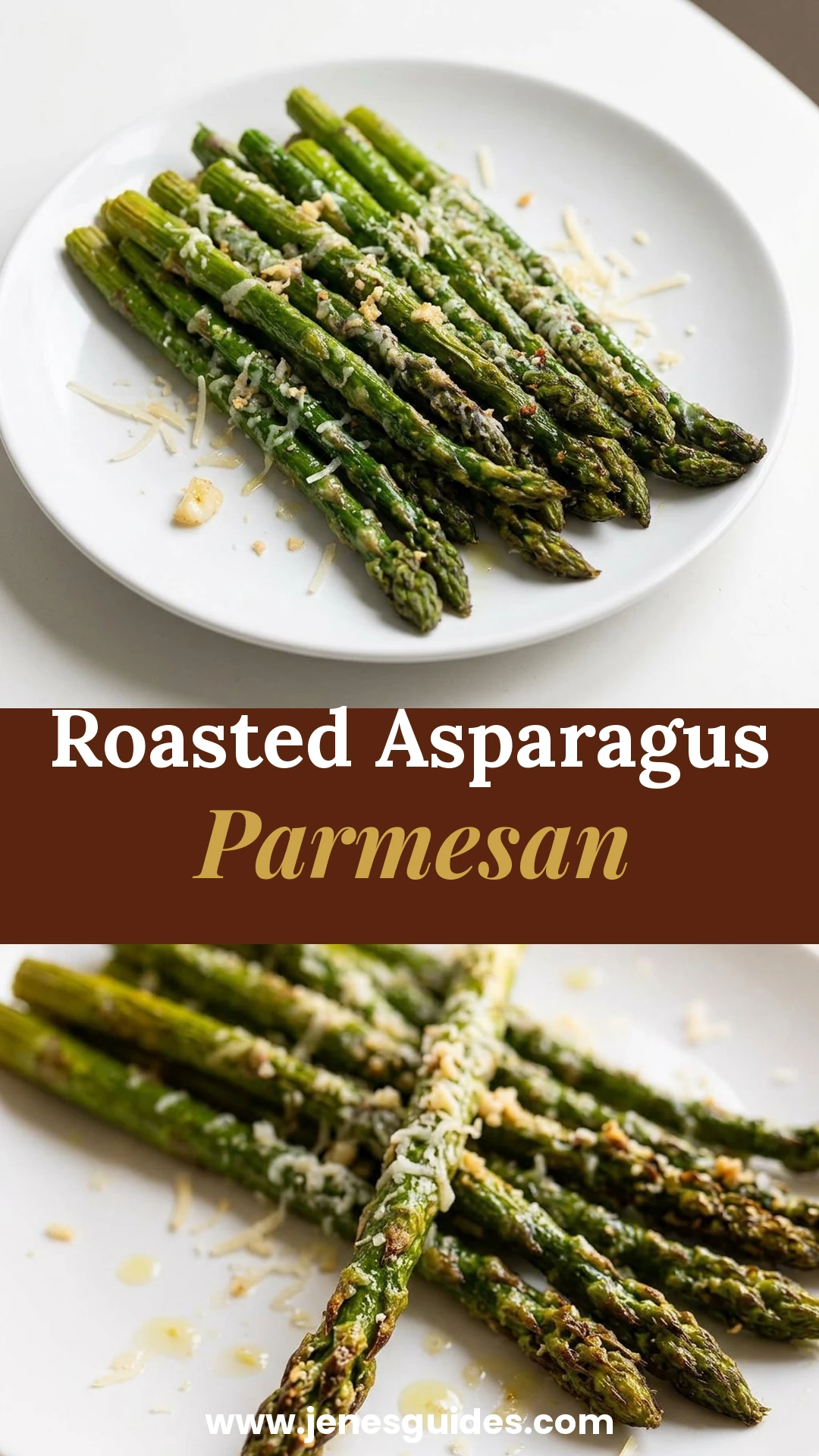 Roasted Asparagus Parmesan Pinterest pin