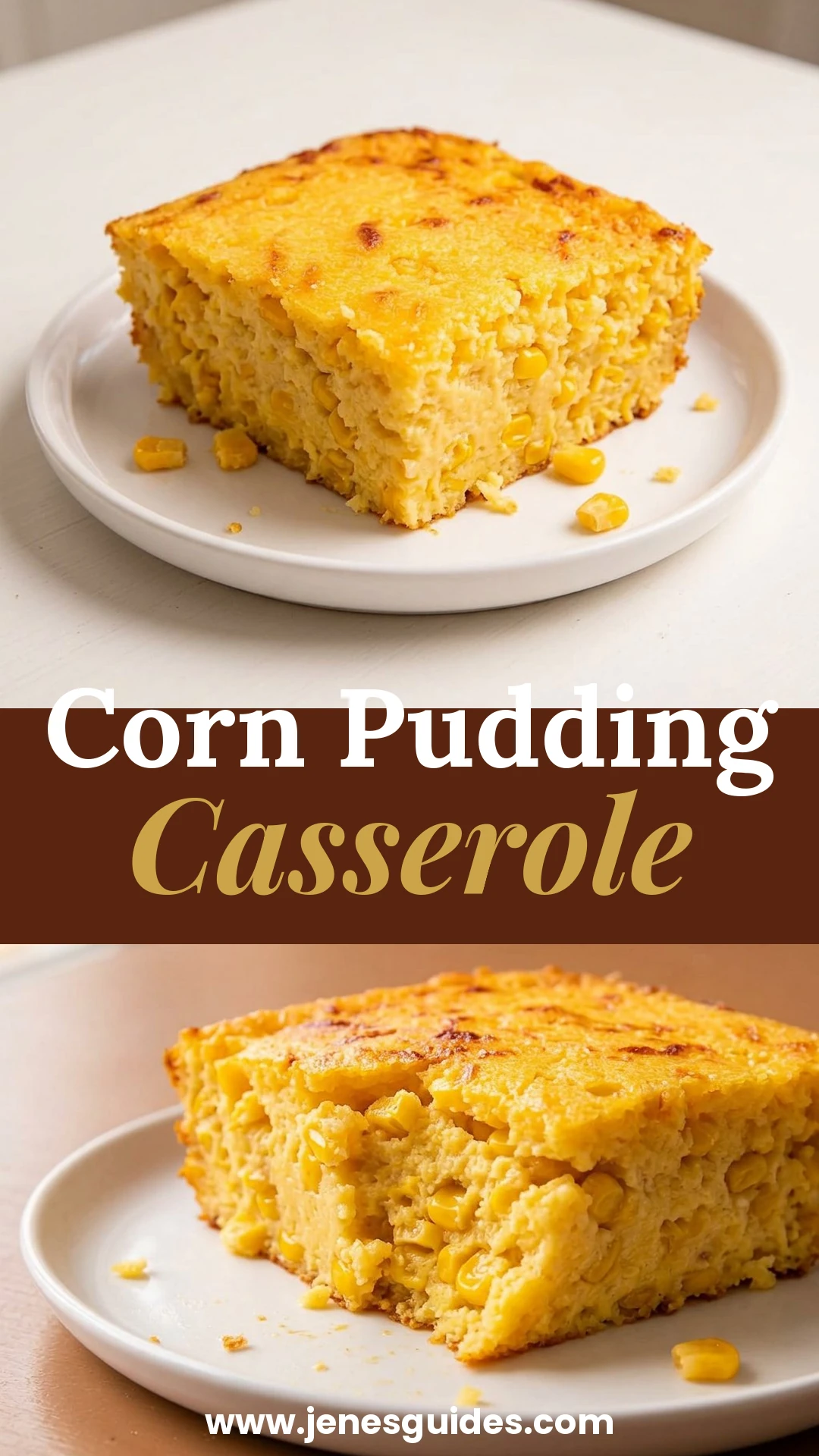 Corn Pudding Casserole Pinterest pin