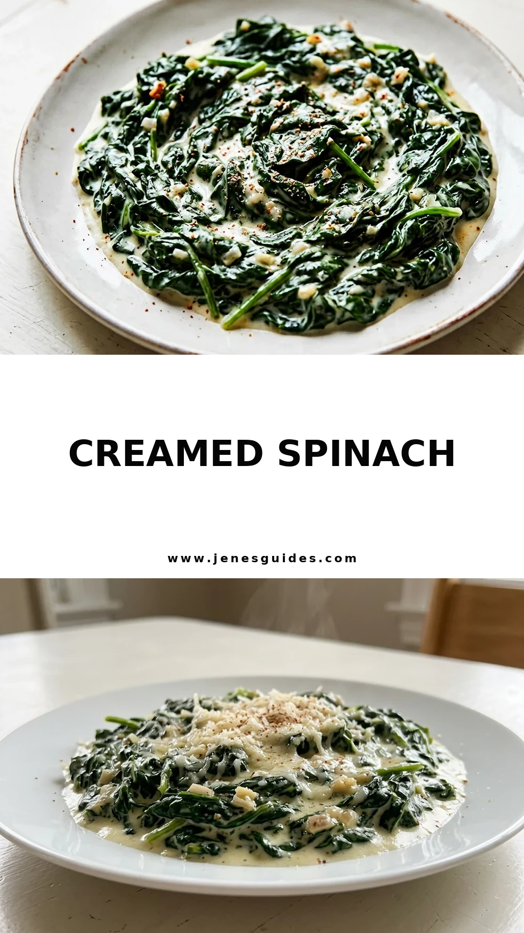 Creamed Spinach Pinterest pin