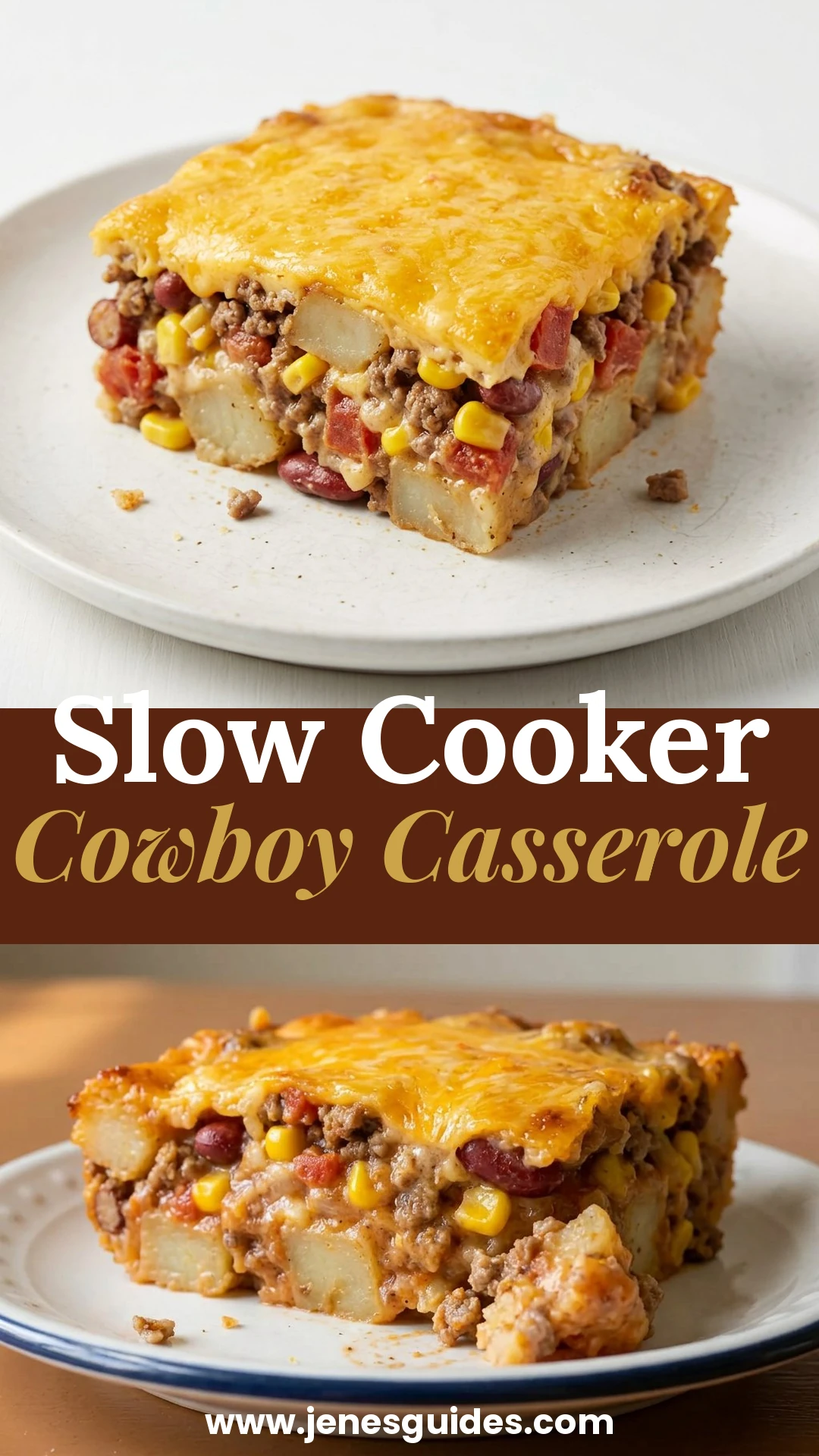Slow Cooker Cowboy Casserole Pinterest pin