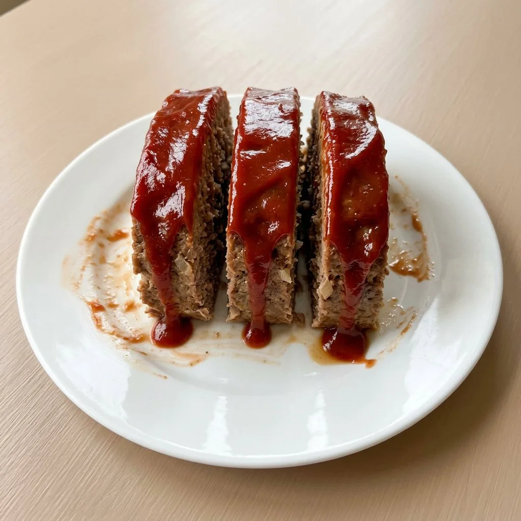 Cracker Barrel meatloaf - plated servings