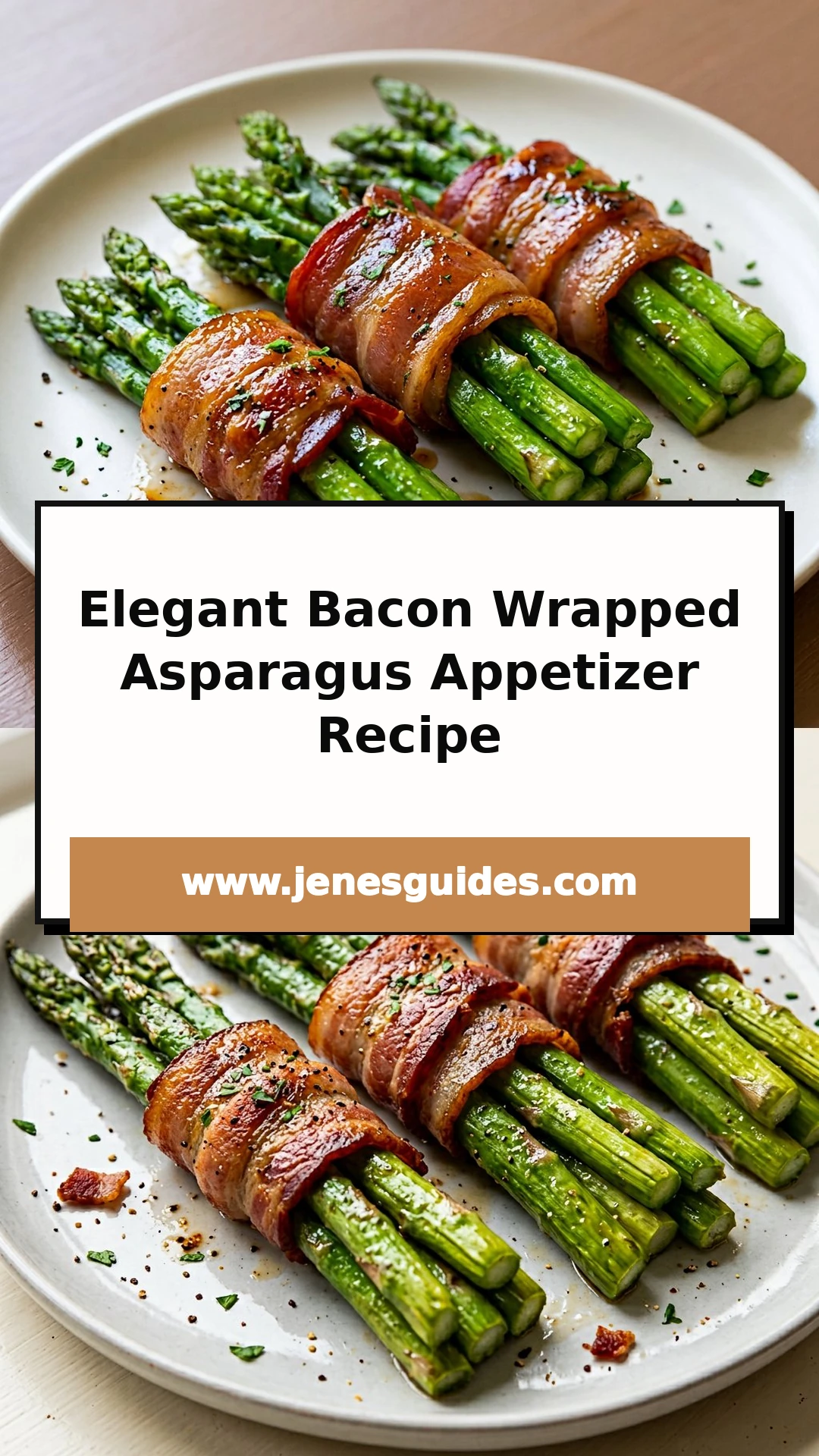 Elegant Bacon Wrapped Asparagus Appetizer Recipe Pinterest pin