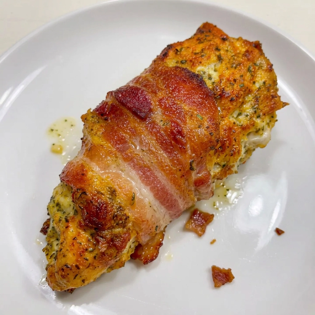 Bacon Wrapped Garlic Parmesan Chicken - recipe photo