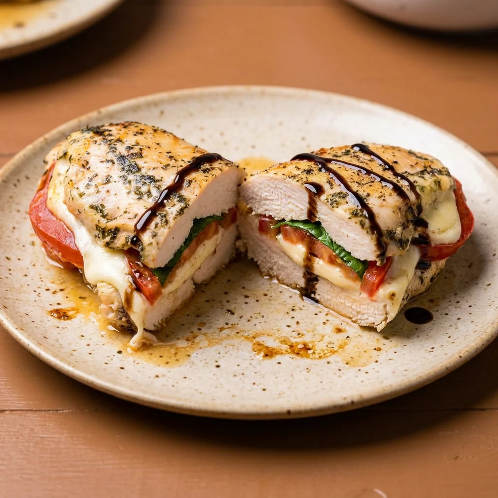 Chicken Caprese Stuffed Breast