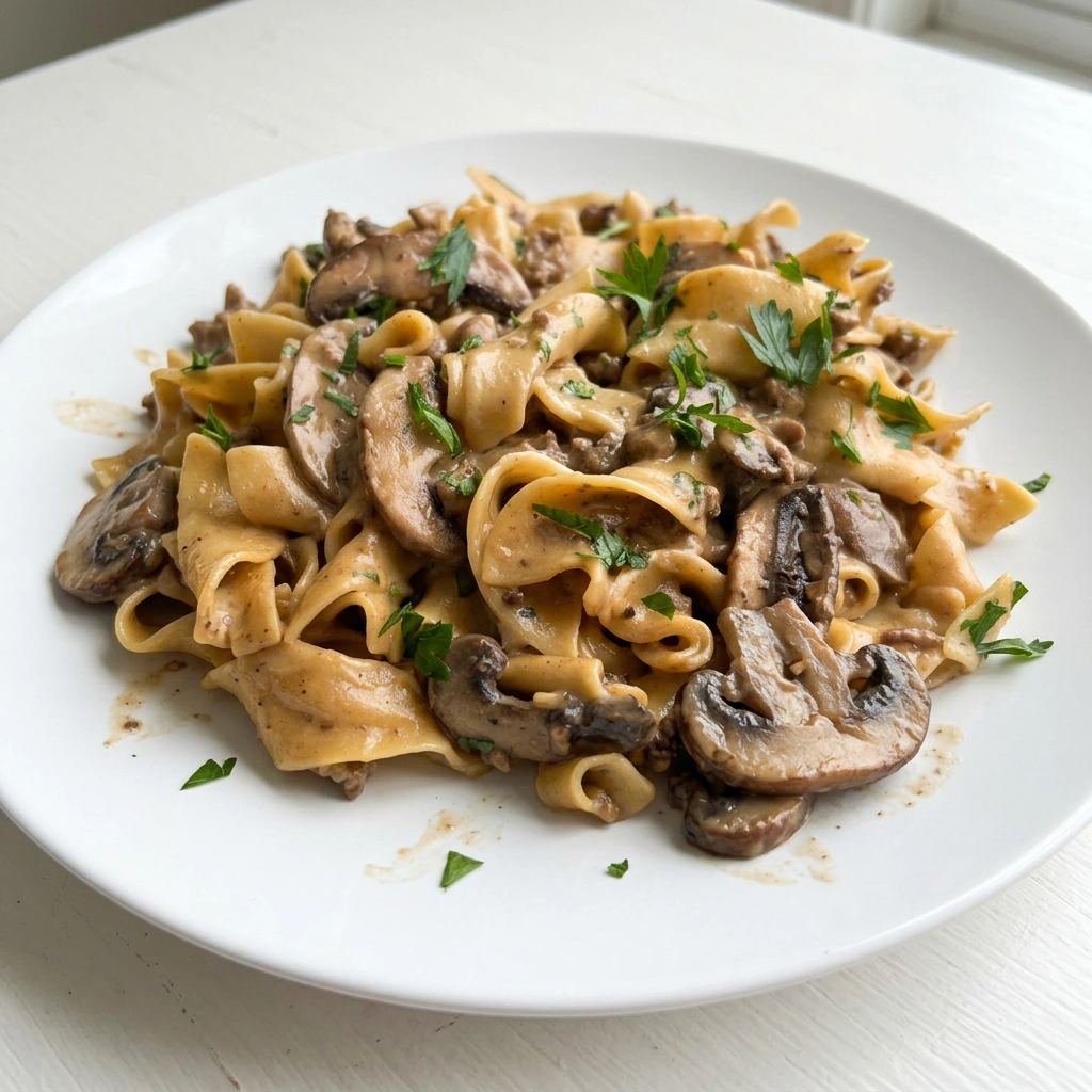 Ground Beef Stroganoff recipe photo