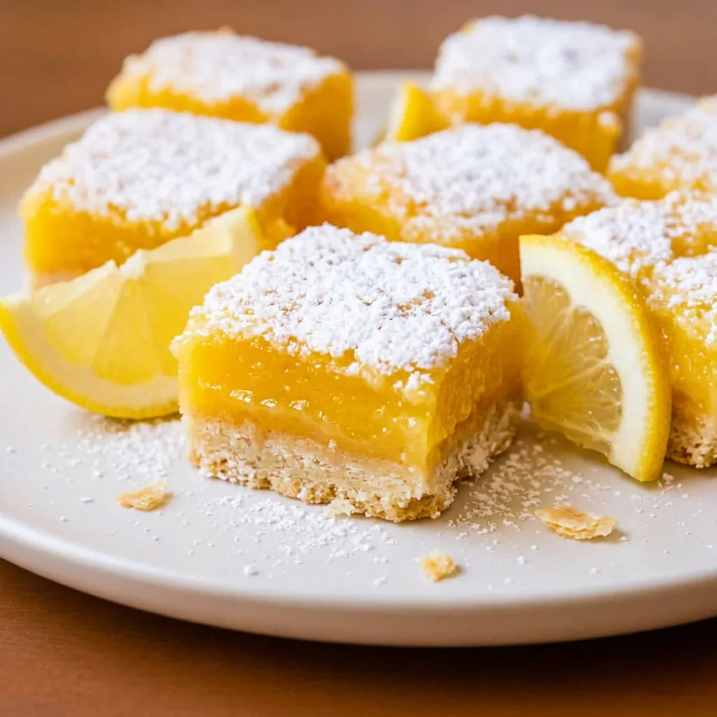 Lemon Bars Powdered Sugar