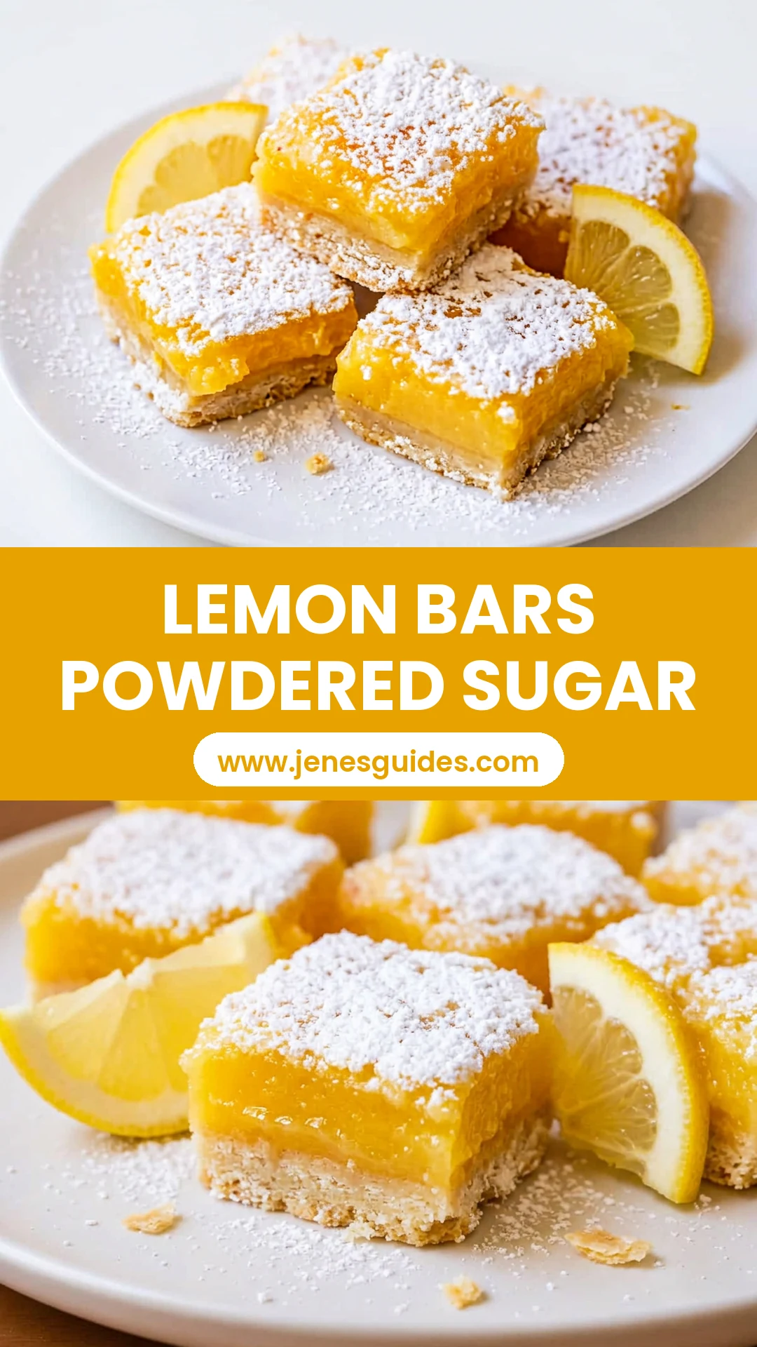 Lemon Bars Powdered Sugar