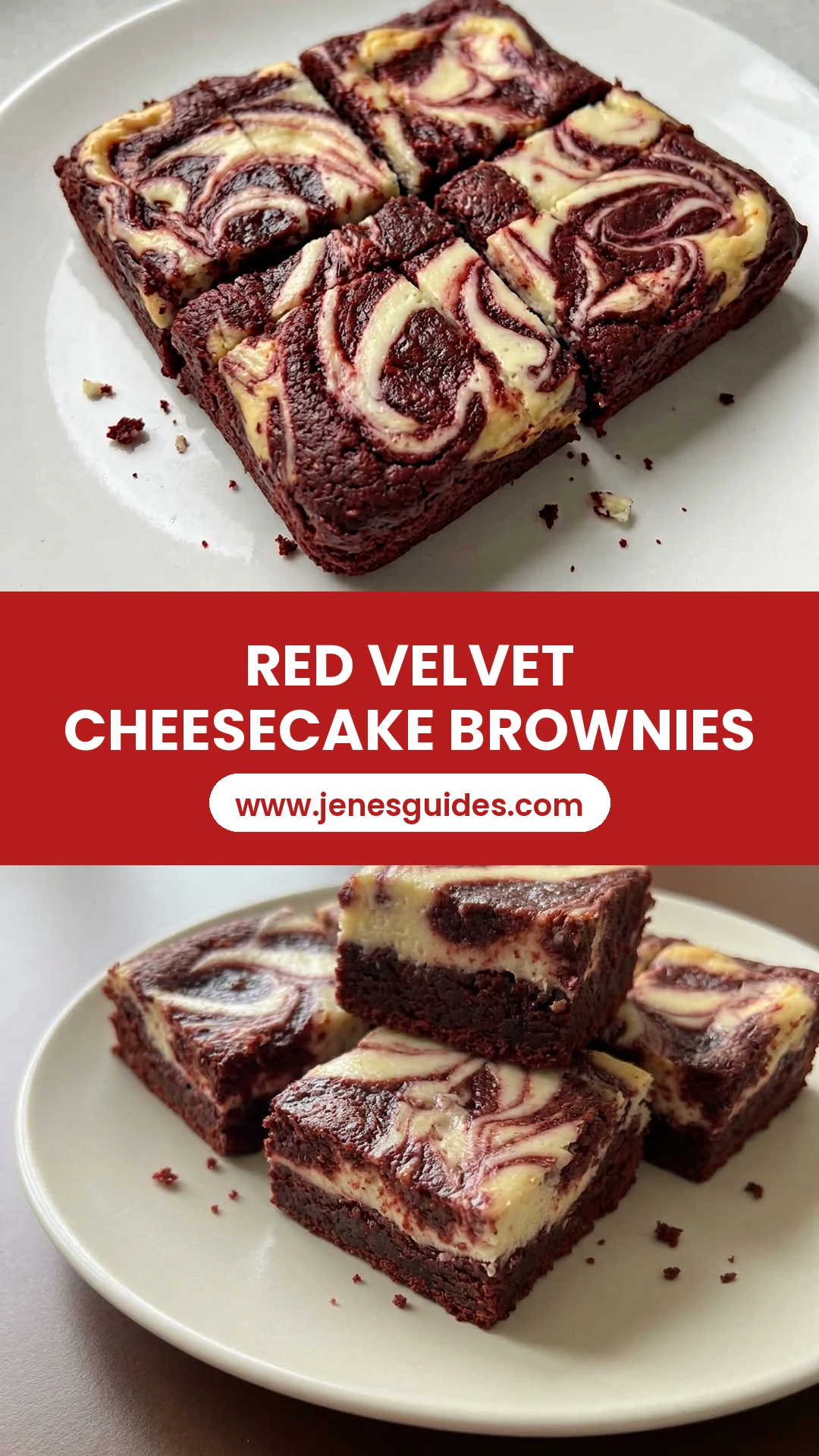 Red Velvet Cheesecake Brownies