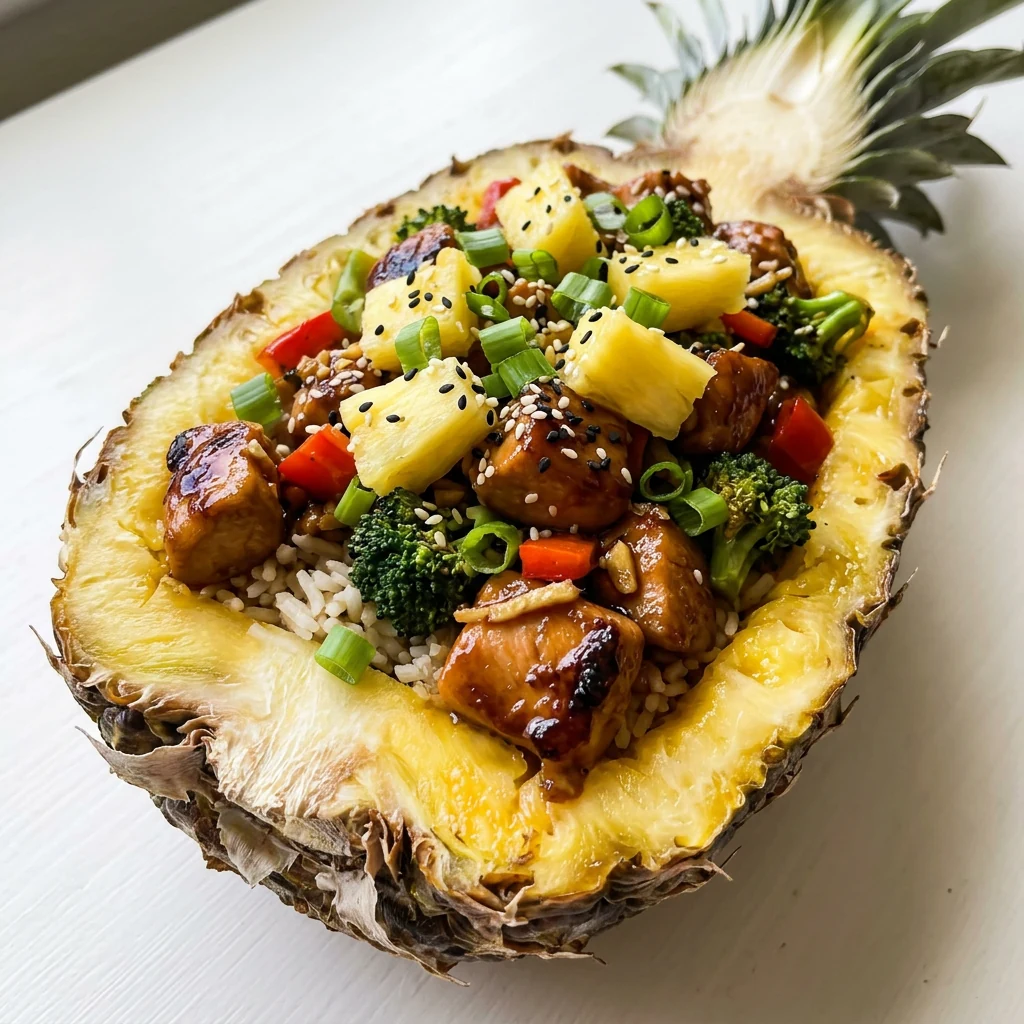 Teriyaki Chicken Pineapple Bowl
